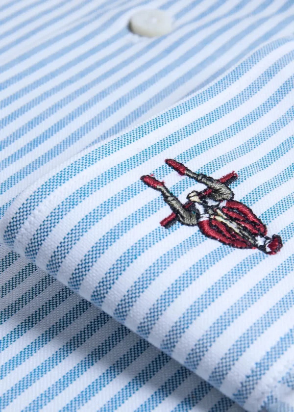 Cotton Oxford Striped Sport Shirt