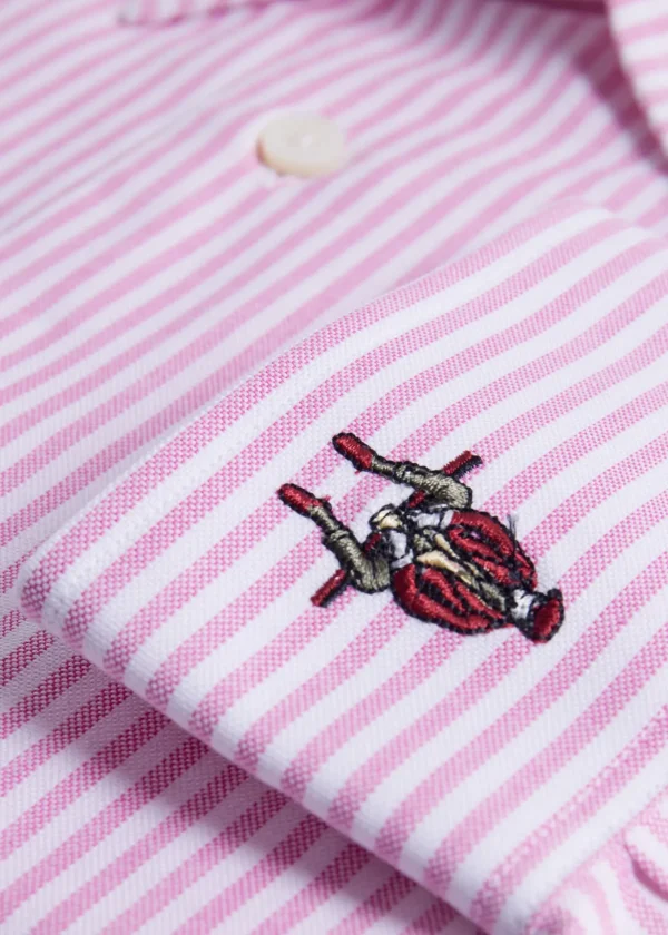 Cotton Oxford Striped Sport Shirt