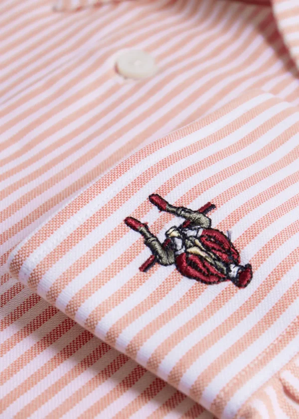 Cotton Oxford Striped Sport Shirt