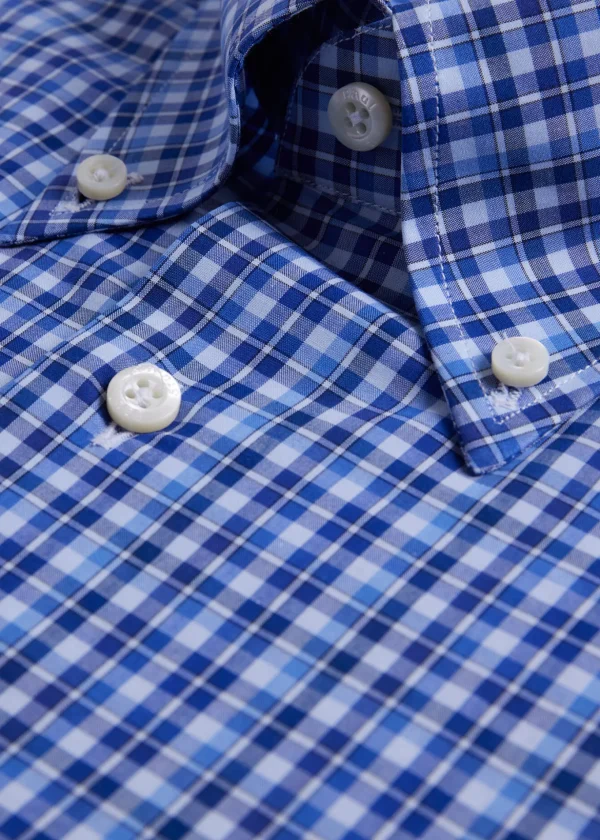 Cotton Plaid Sport Shirt