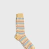 Cotton Variegated Multicolor Stripe Sock
