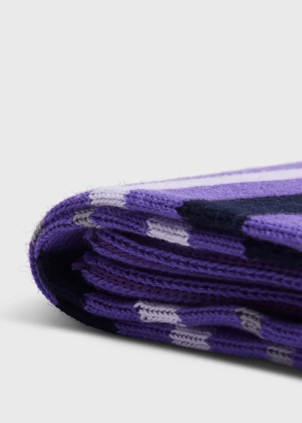 Cotton Variegated Multicolor Stripe Sock