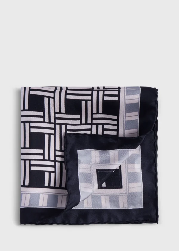 Deco Print Silk Pocket Square