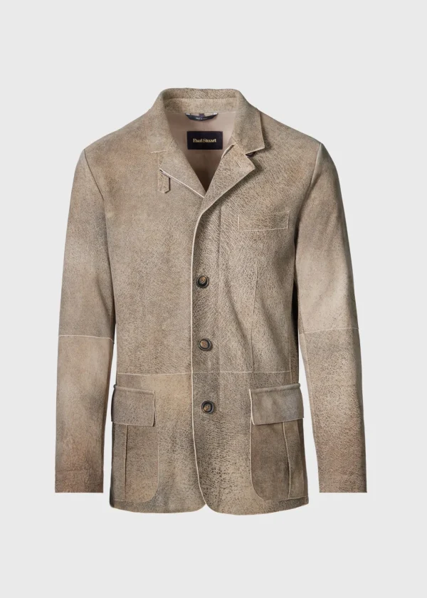 Distressed Suede Jacket