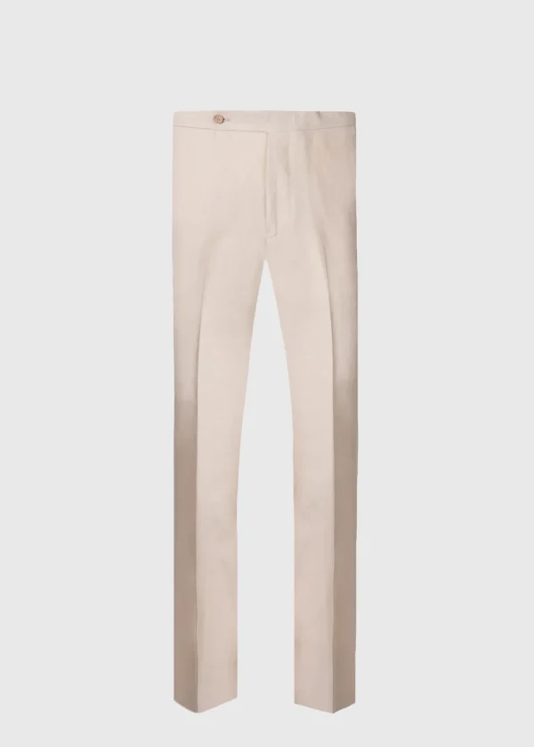 Double Breasted Linen Suit