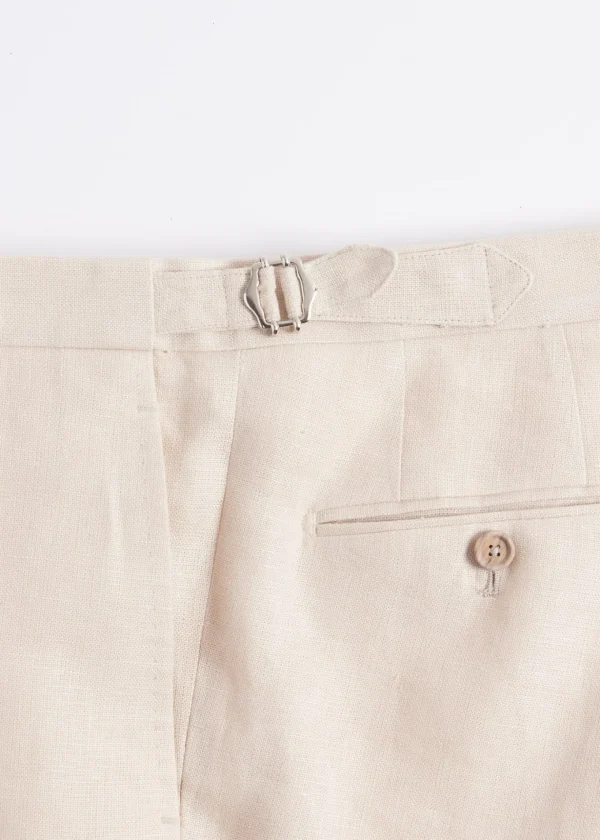 Double Breasted Linen Suit