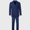 Double Breasted Tick Weave Suit