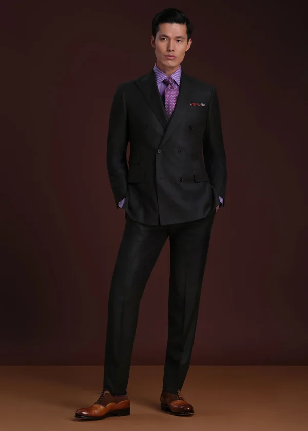 Flannel Double Breasted Suit