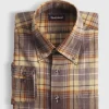 Flannel Plaid Sport Shirt
