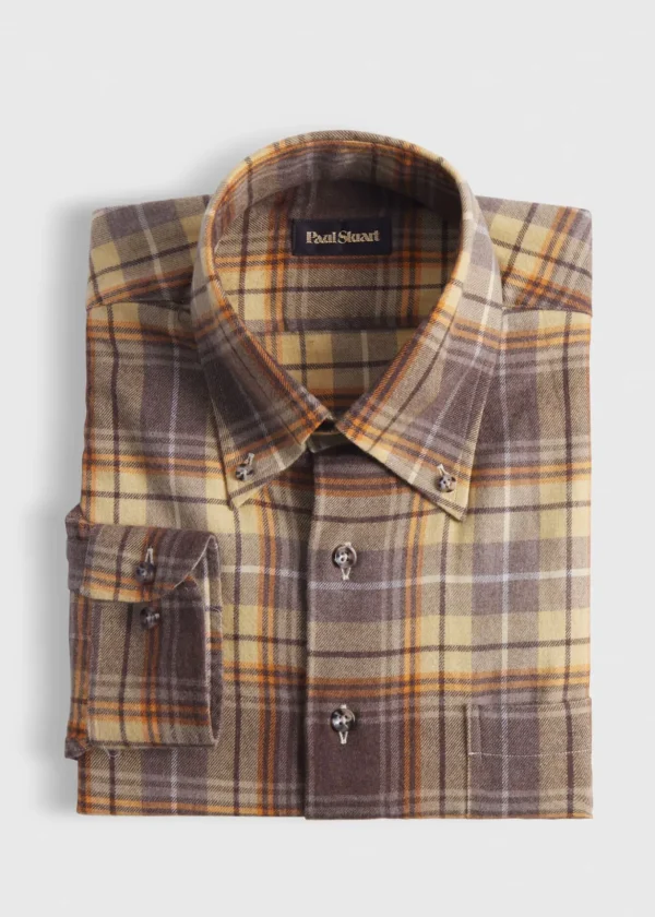 Flannel Plaid Sport Shirt