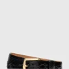 Glazed Alligator Belt
