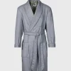 Grey Herringbone Robe