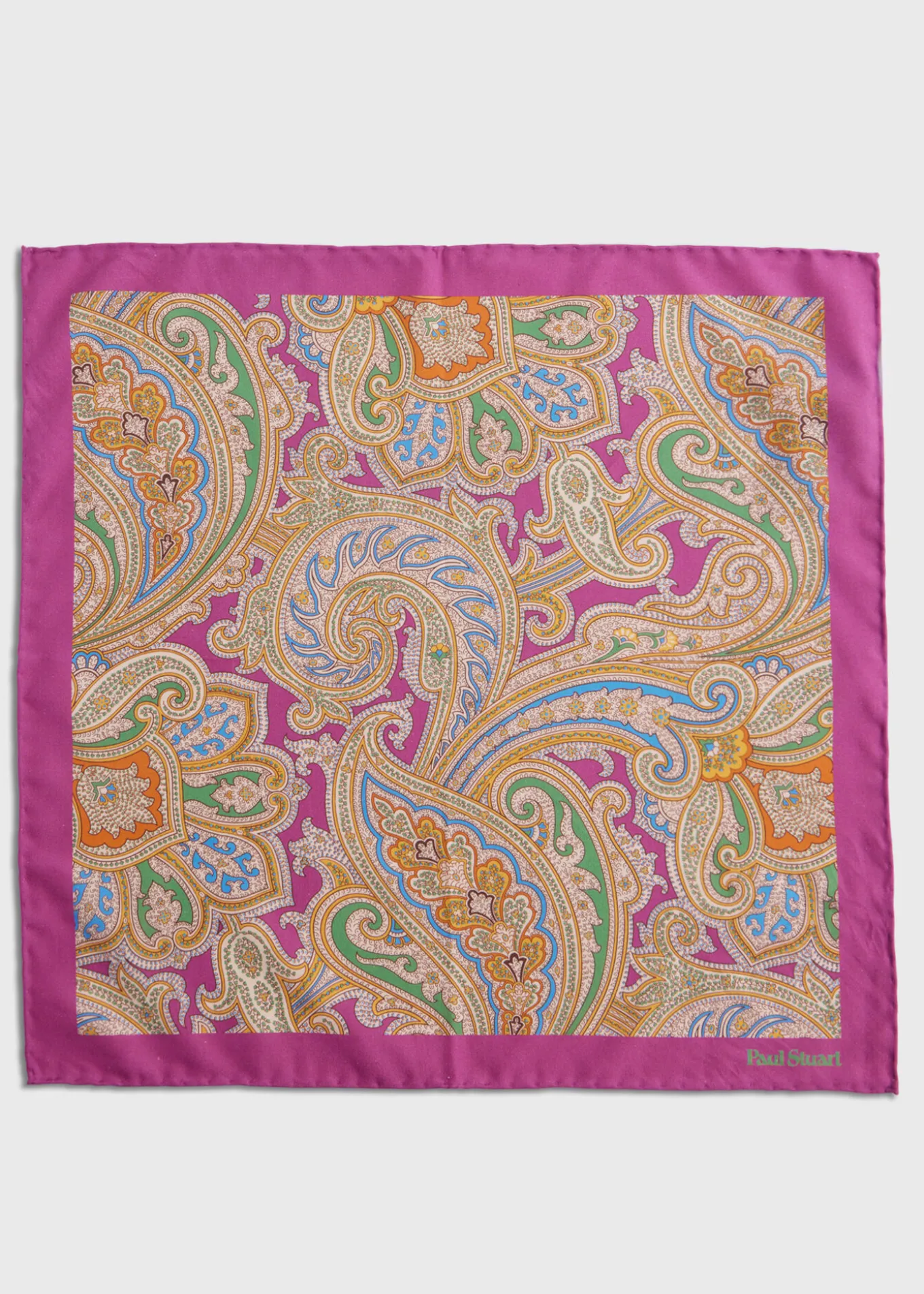 habotai_silk_summer_paisl_2.webp Habotai Silk Summer Paisley Pocket Square