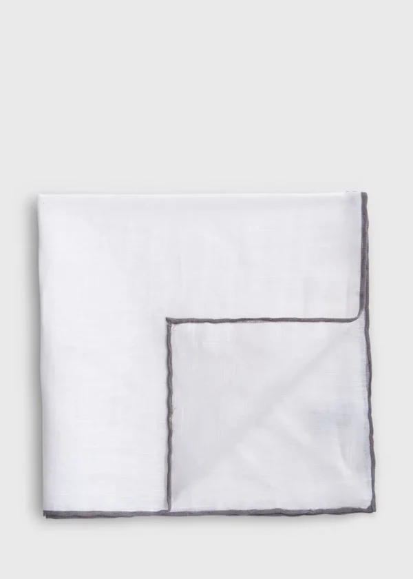 Handkerchief With Contrast Border