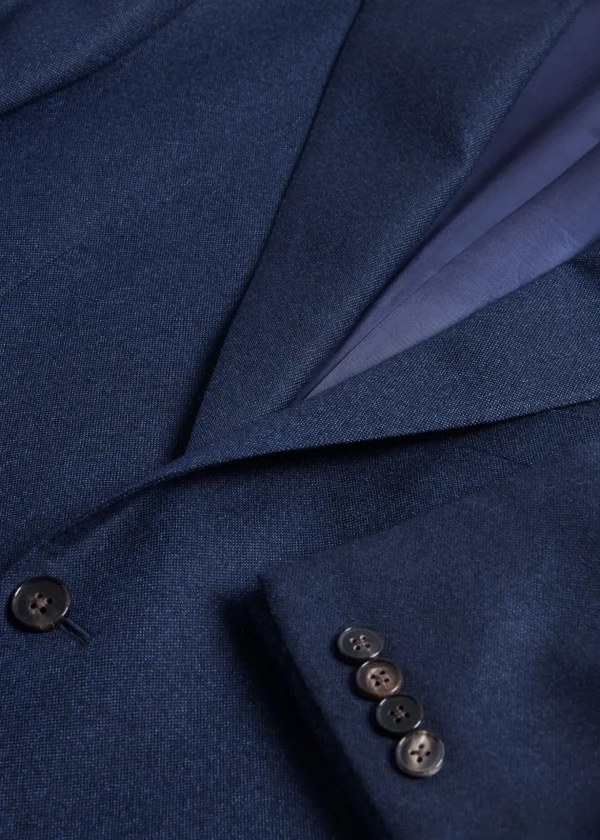 Heather Textured Wool Suit