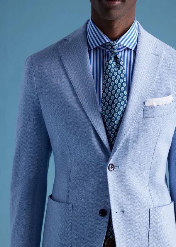 Herringbone Cotton Jersey Jacket