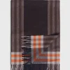 Lambswool & Cashmere Plaid Scarf