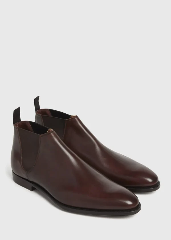 Leather Half Chelsea Boot