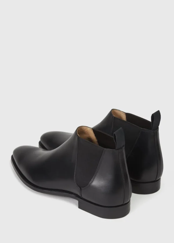 Leather Half Chelsea Boot