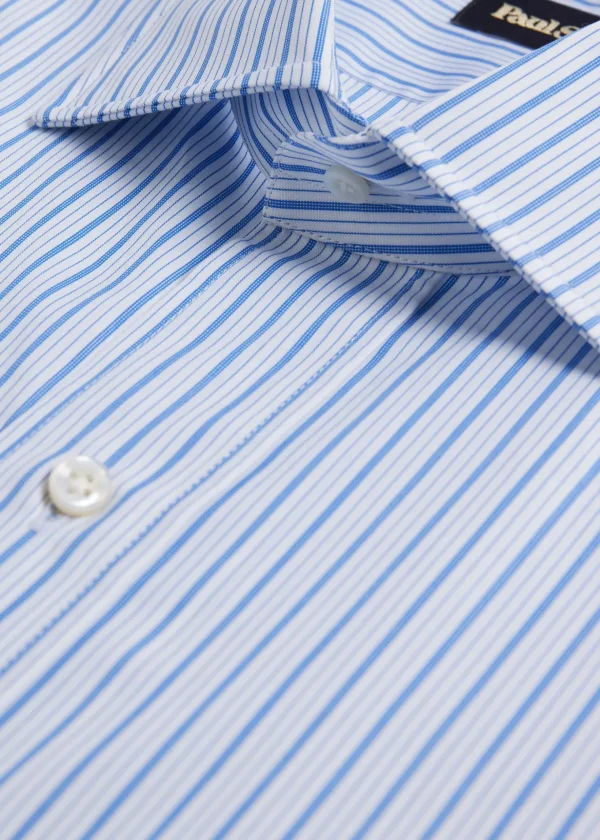 Light Blue Striped Dress Shirt