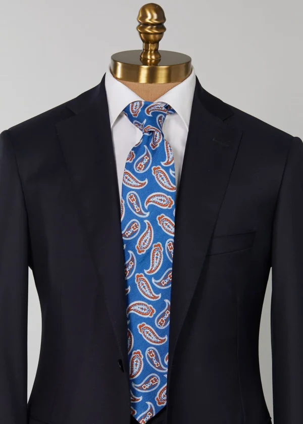Linen & Silk Summer Paisley Tie