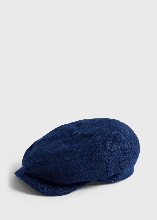 Linen & Wool Newsboy Hat