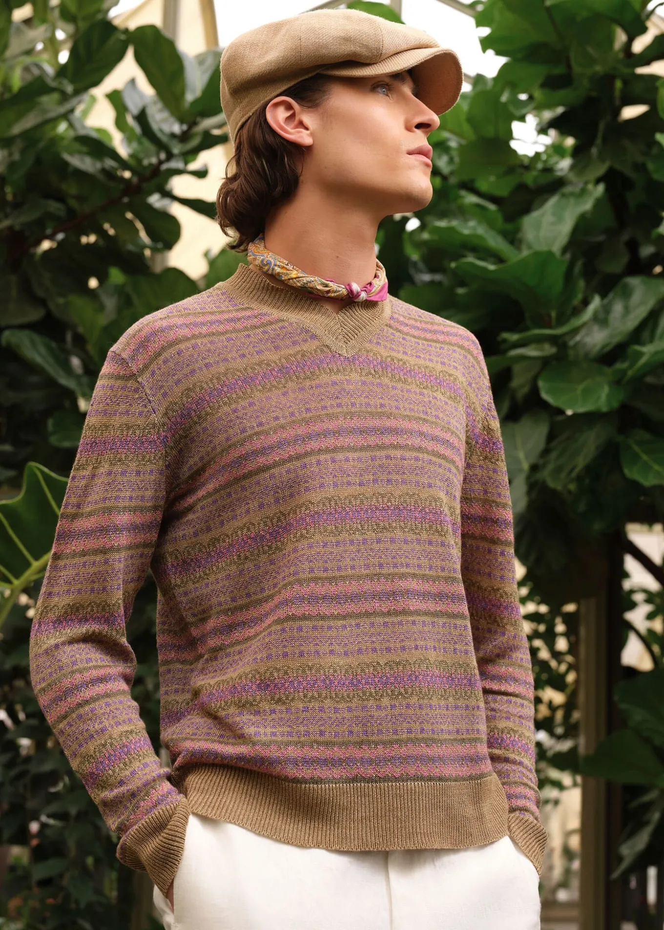 linen_fair_isle_vneck_swe_1-1.webp Linen Fair Isle V-neck Sweater