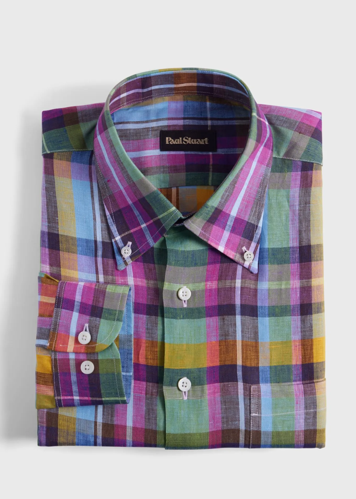 linen_multicolor_plaid_sp_0-2.webp Linen Multicolor Plaid Sport Shirt