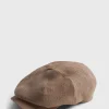 Linen Newsboy Hat