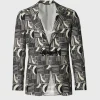 Linen Print Dinner Jacket