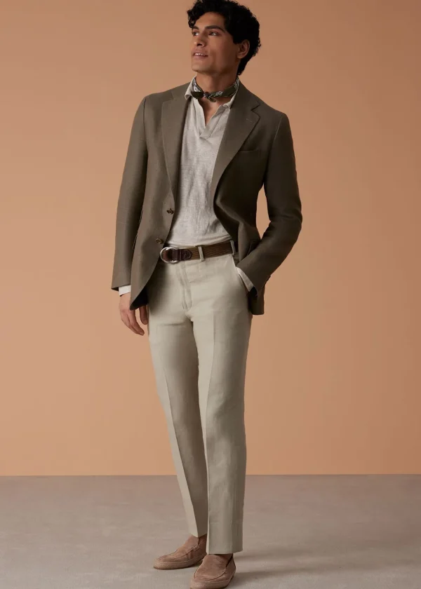 Linen Solid Dress Trouser