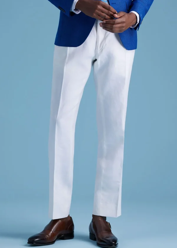 Linen Washed Pleated Front Trouser