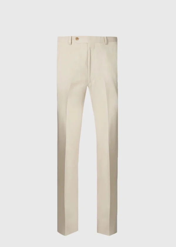 Linen/Silk Solid Dress Trouser
