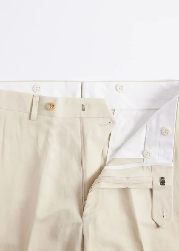 Linen/Silk Solid Dress Trouser
