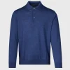 Long Sleeve Merino Wool Polo Shirt