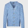 Marled Button Front Cardigan
