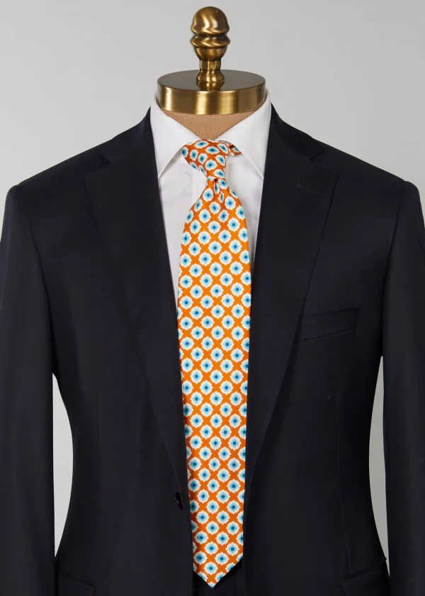 Medallion Print Tie