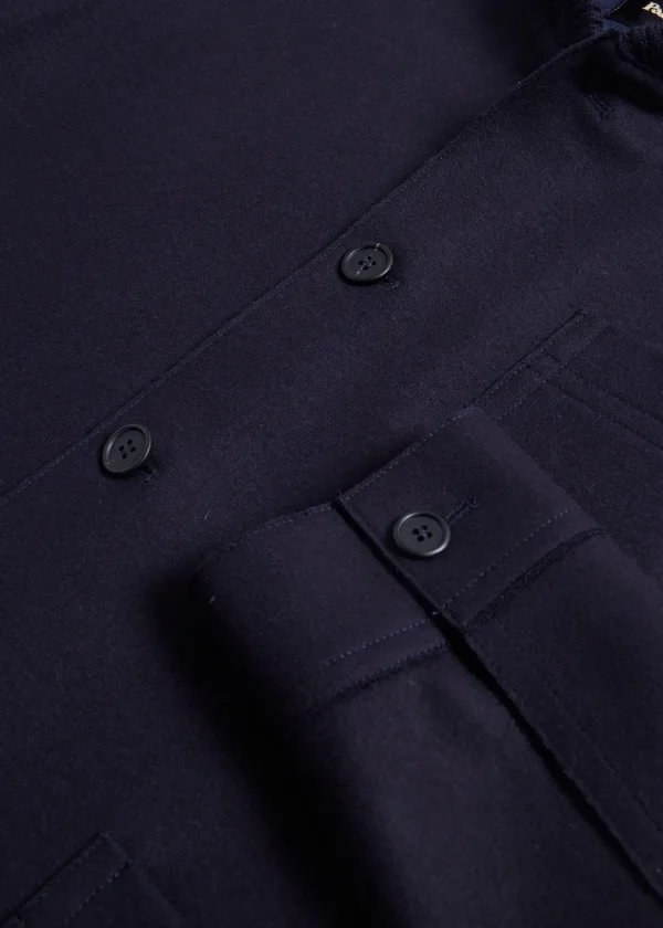 Melton Wool Hybrid Jacket