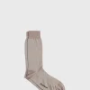 Mercerized Cotton Parquet Pattern Sock