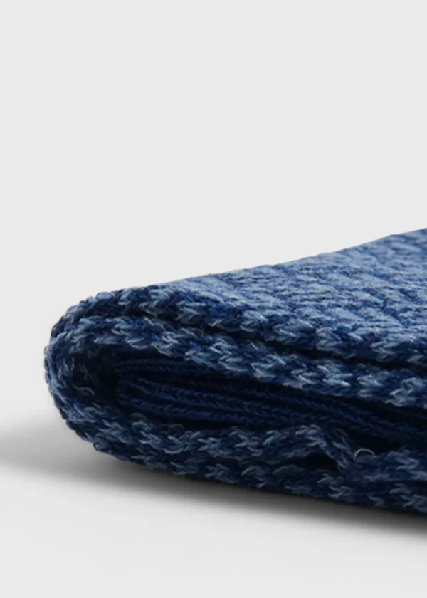 Mercerized Cotton Parquet Pattern Sock