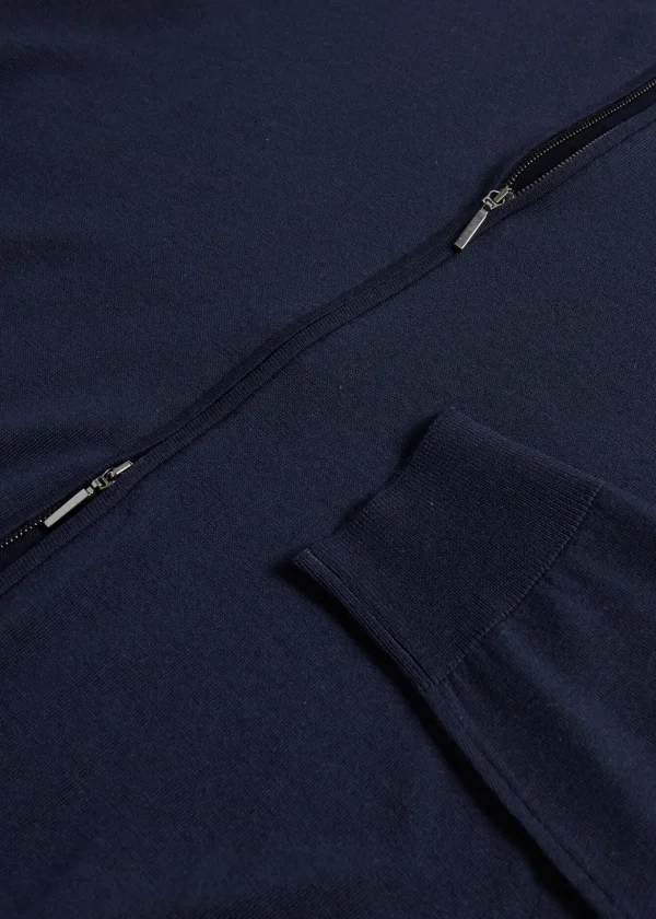 Merino Wool Full Zip Cardigan