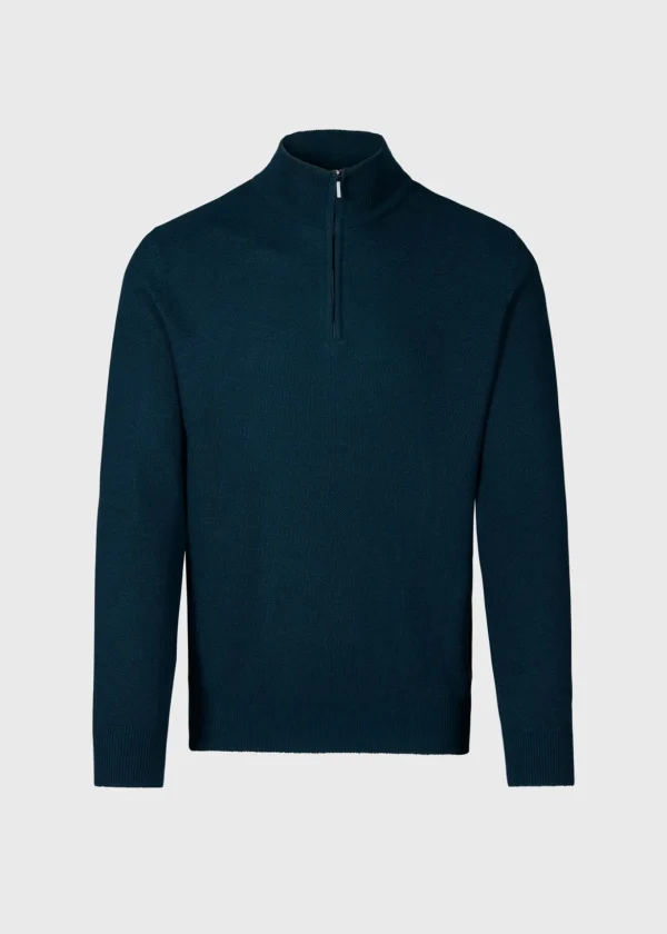 Merino Wool Quarter Zip Pullover