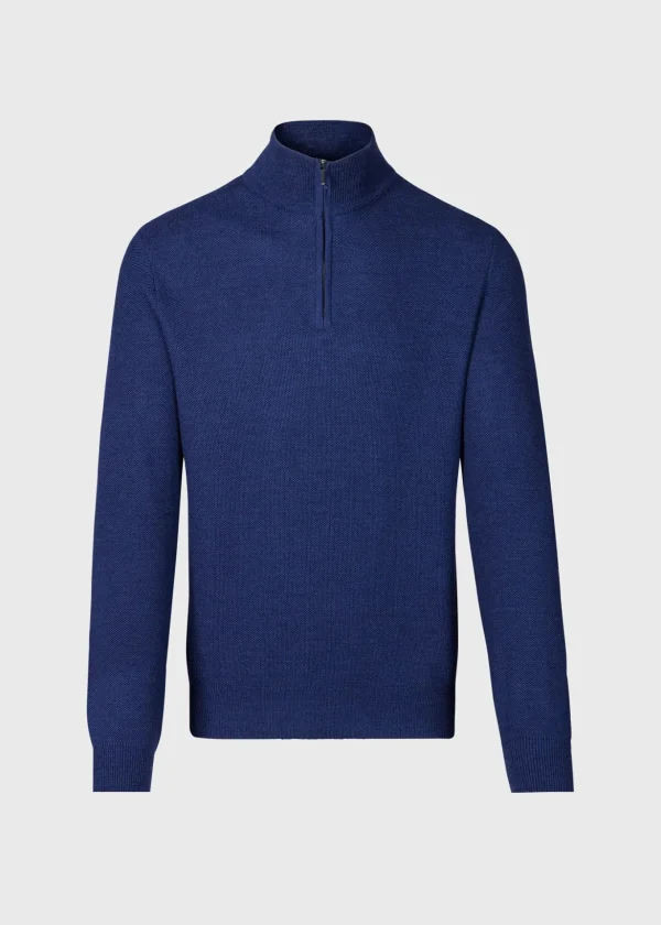 Merino Wool Quarter Zip Pullover