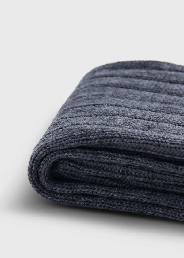 Merino Wool Ribbed Sock