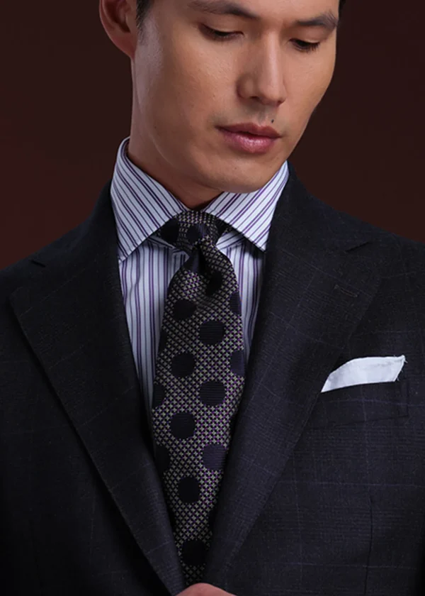 Micro Jacquard Dot Tie