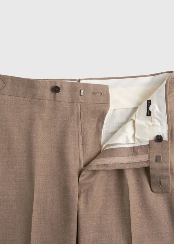 Mélange Tan All Year Wool Suit