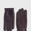 Nappa Leather Quilted Driving Glove