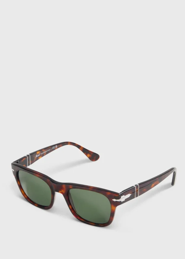Persol® Havana With Green Lens