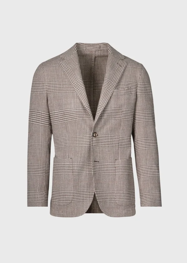 Plaid Garment Washed Cotton Jacket