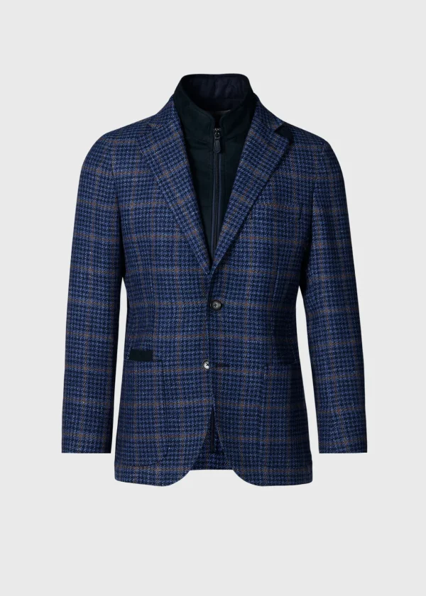 Plaid Jacket With Removable Vest